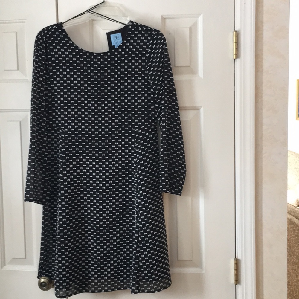 Long sleeve A-line dress